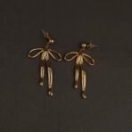 Stainless Steel Butterfly Drop Earrings - Anti-Tarnish