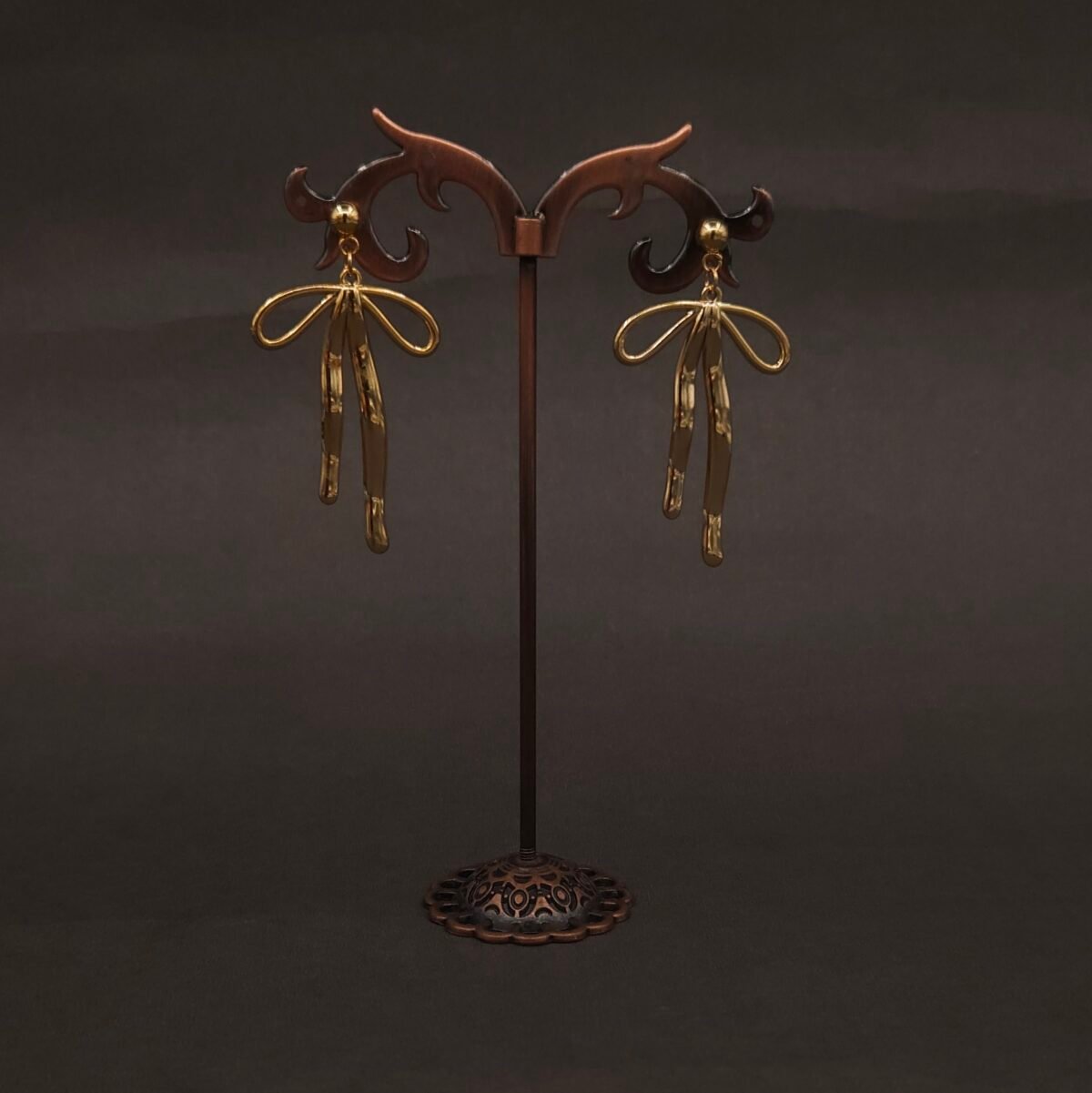 Stainless Steel Butterfly Drop Earrings - Anti-Tarnish