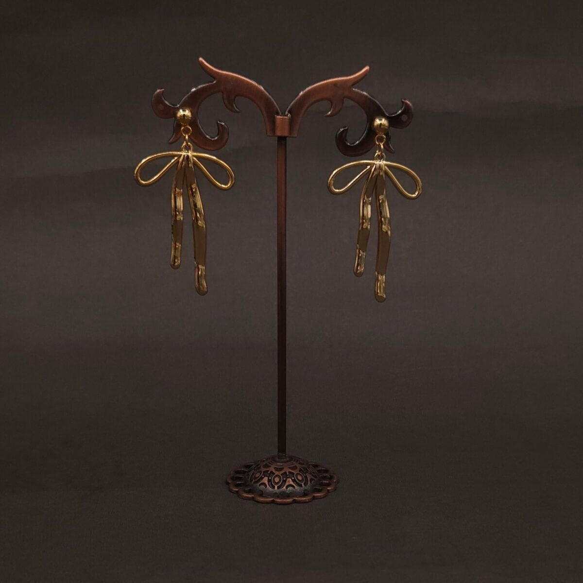 Stainless Steel Butterfly Drop Earrings - Anti-Tarnish