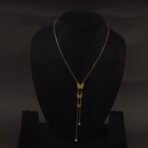 Stainless Steel Butterfly Lariat Necklace - Anti-Tarnish