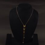 Stainless Steel Butterfly Lariat Necklace - Anti-Tarnish