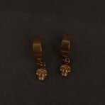 Stainless Steel Skull Hoop Earrings - Anti-Tarnish