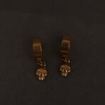 Stainless Steel Skull Hoop Earrings - Anti-Tarnish