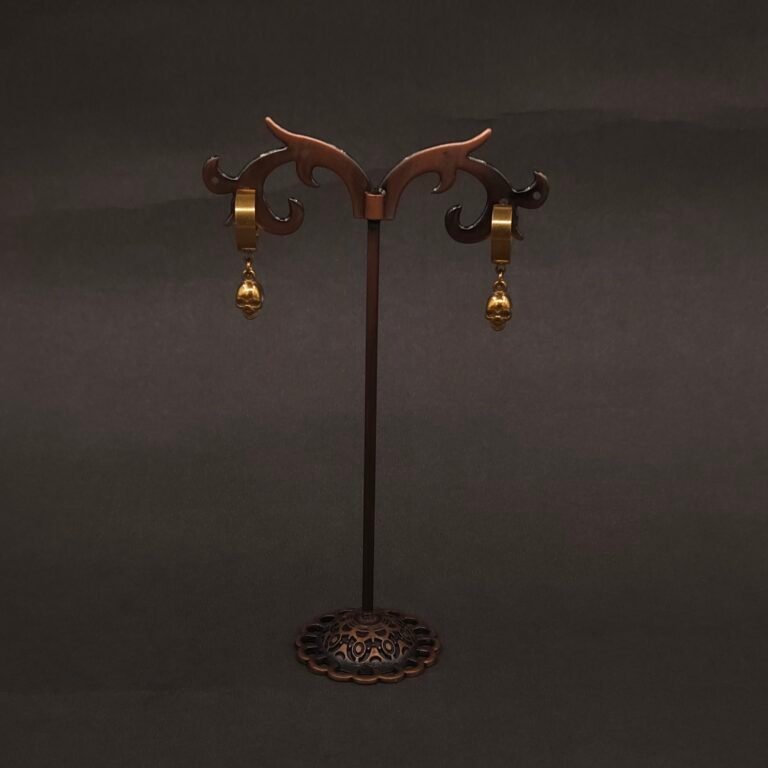 Stainless Steel Skull Hoop Earrings - Anti-Tarnish