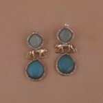 Handmade Brass Panther Motif Monalisa Dangler Earrings - Anti-Tarnish