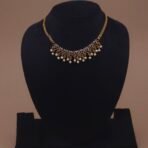 traditional ruby temple choker necklace set