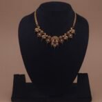 traditional peacock motif temple jewelry necklace