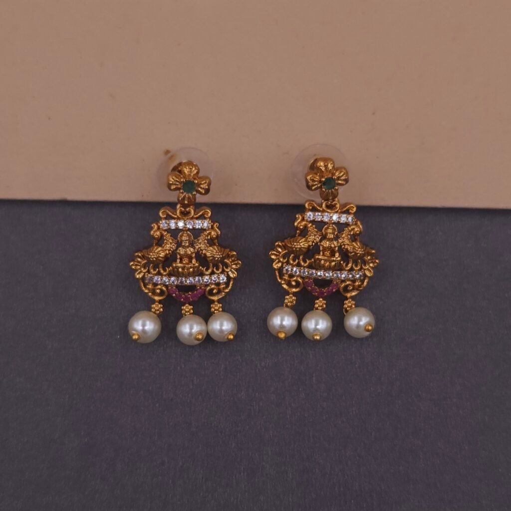 traditional south indian temple necklace by khianaa