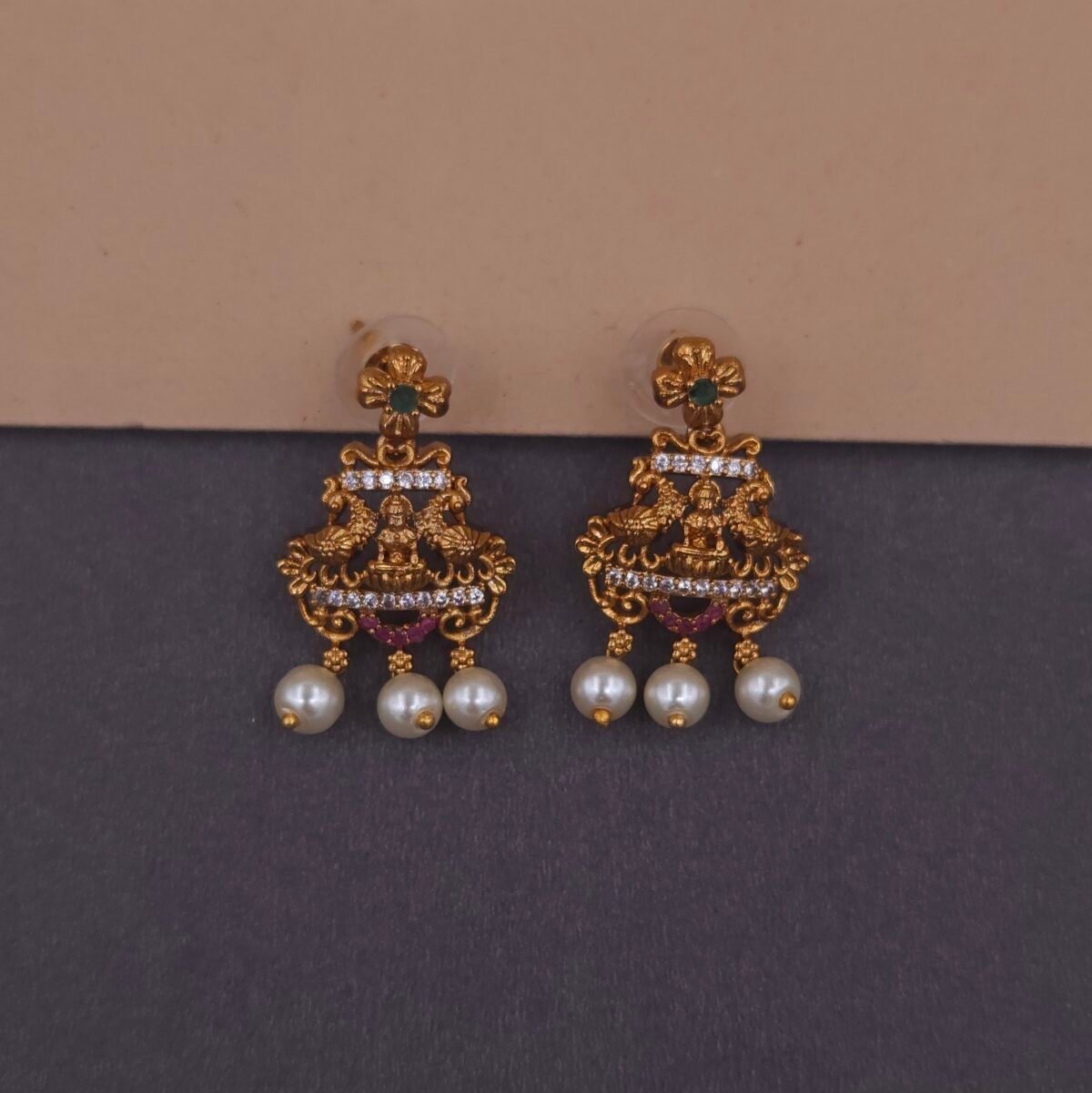 traditional south indian temple necklace by khianaa