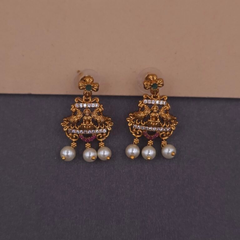 traditional south indian temple necklace by khianaa