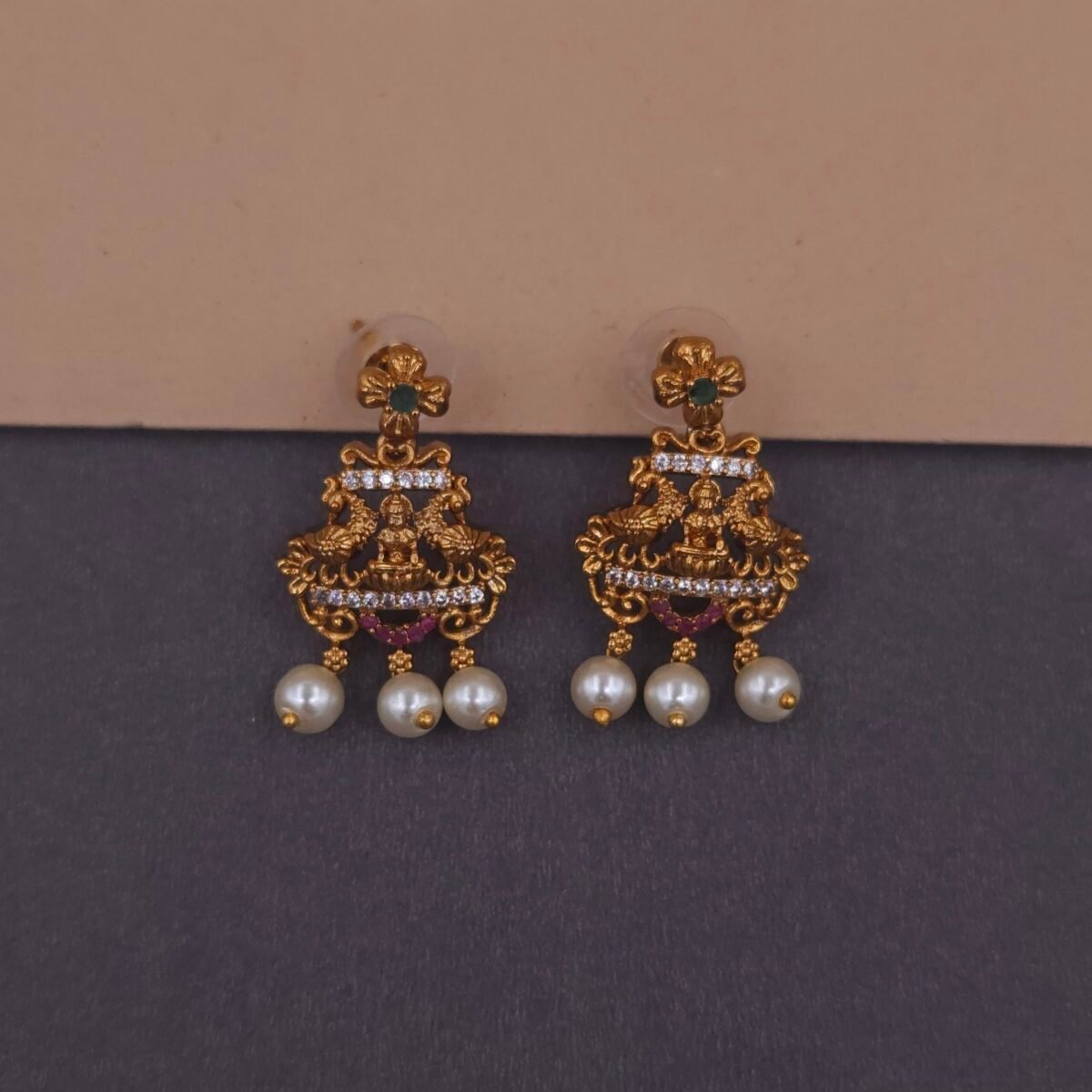 traditional south indian temple necklace by khianaa