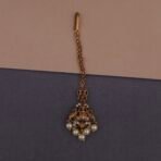 antique gold temple jewelry with pearl drops