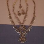 lakshmi peacock temple bridal jewelry set