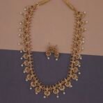 peacock coin temple jewelry set