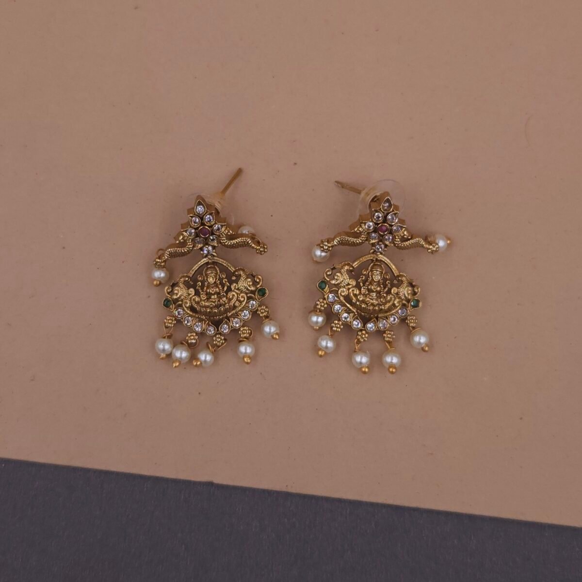 south indian lakshmi temple necklace