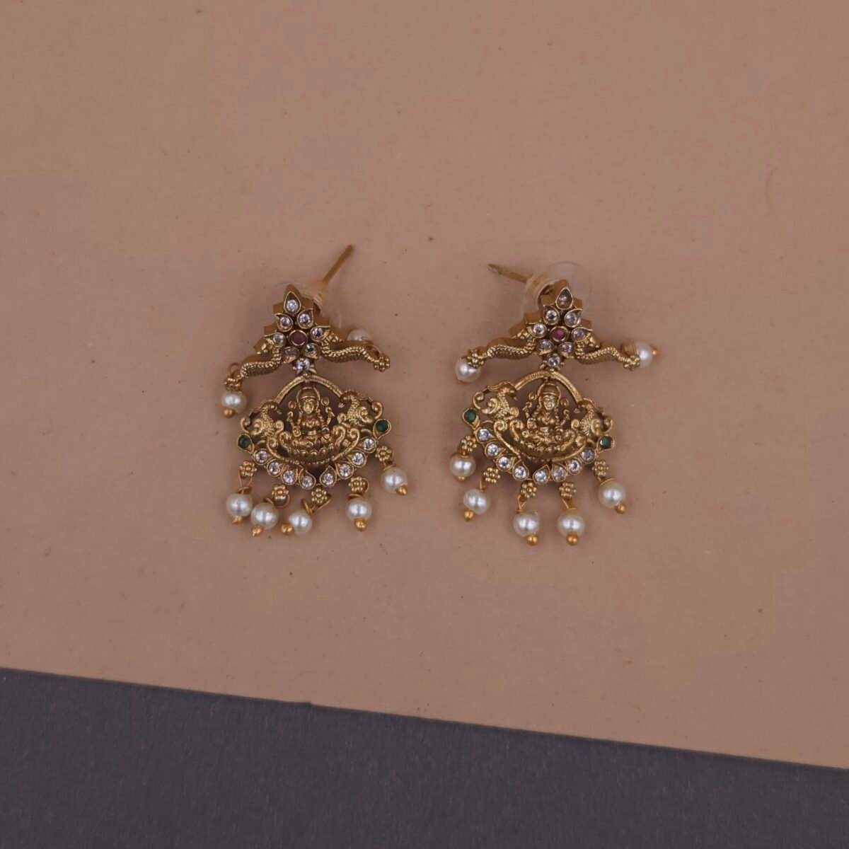south indian lakshmi temple necklace